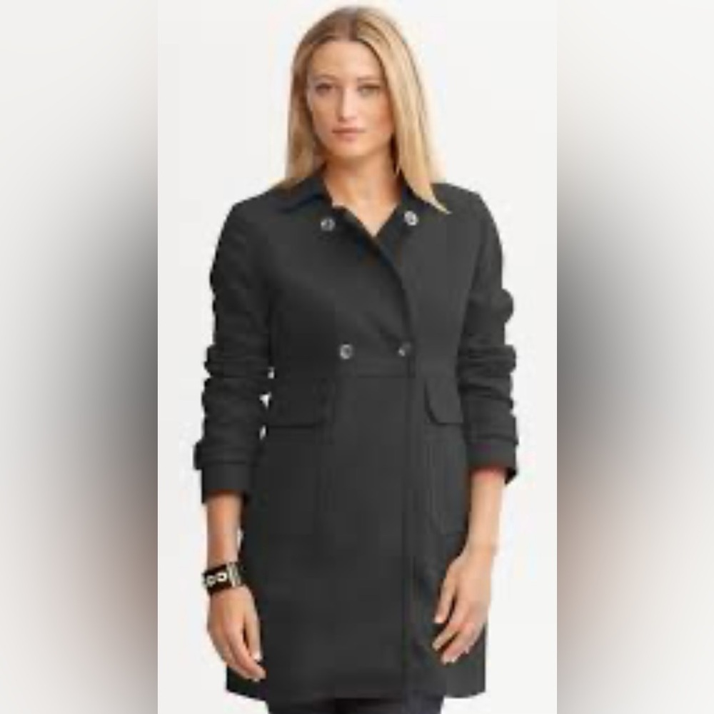 NWT Double Breasted Long Sleeve w/Bands Stylish Tailored Lined Cotton Coat, XL